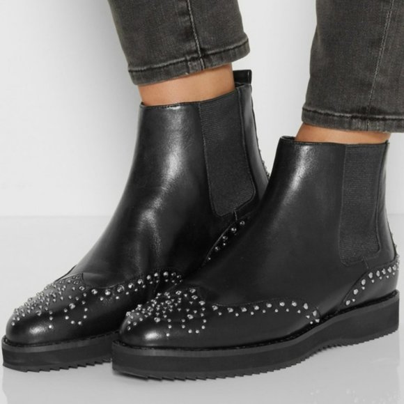 Michael Kors NEW Studded Leather Chelsea Boots - Picture 1 of 7